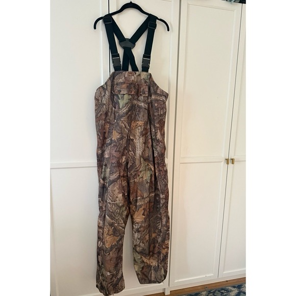Cabela's mens camo bibs overalls nylon lined size medium - Picture 1 of 12
